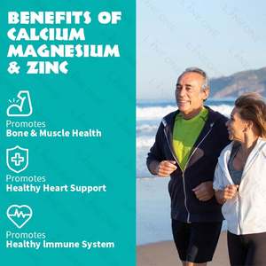 Cápsulas de Zinc 3 en 1 de Marca Privada, Suplemento para la Salud de Huesos, Nervios y Músculos, 60 Cápsulas para Hombres - Product Image 4