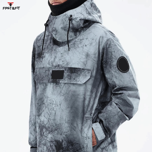 Chaqueta de Esquí Impermeable Personalizada de Alta Calidad para Hombre con Cremallera, Opción de Talla Grande, Deportes de Invierno al Aire Libre, Servicio Personalizado OEM - Product Image 6