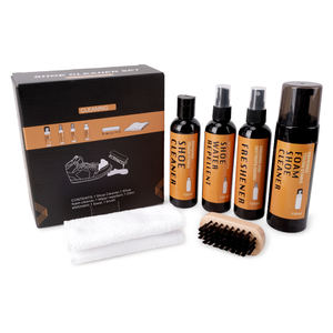 S-King Schuhreiniger Schuhreinigungsset Sneaker-Reinigungsset Fleckenentferner Imprägnierspray Deodorant-<span class=keywords><strong>Spray</strong></span> Flüssiges Schuhpflegeset - Product Image 1