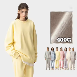 เสื้อสเวตเตอร์คอกลมของผู้ชายเสื้อสเวตเตอร์แบบสวมหัวผ้าคอตตอน100% ปักลาย3D โอเวอร์ไซส์สไตล์ฤดูใบไม้ร่วง - Product Image 4