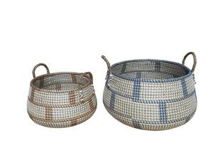 Eco-friendly Segrass Storage <b>Basket</b> with Handles Handmade in Vietnam - Product Image 3