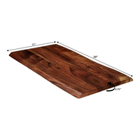 Planche à découper épaisse en bois d'acacia de forme irrégulière grand plateau de découpe en bois écologique de haute qualité à bas prix en gros