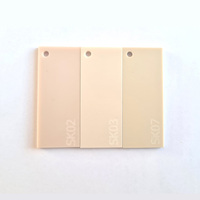Feuille acrylique de couleurs de peau personnalisable de 0.5 à 5mm pour la découpe CNC et laser