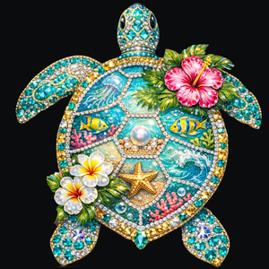 Vinilo Termotransferible DTF con <span class=keywords><strong>Diseño</strong></span> de Playa y Pedrería Falsa para Verano, Gráficos Termoadhesivos Perfectos para Marcas de Boutique - Product Image 2