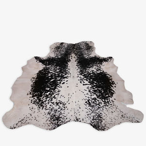 Patchwork hecho a mano cuero de vaca negro crema alfombra para el hogar y la Oficina Decoración interior y exterior alfombras y alfombras hechas a mano - Product Image 5