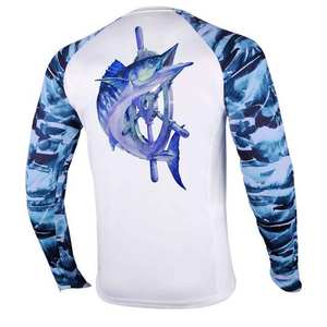 Camiseta de Pesca Sublimada de Alto Rendimiento para Hombre, Personalizada, de Secado Rápido, con Protección UV, para Pesca y Deportes - Product Image 3