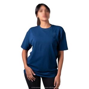 High Quality 100% Cotton Women's Crew Neck T-Shirt Casual Clothing with Heat-Transfer Printing Women's Casual Crew Neck T-Shirts - Product Image 3