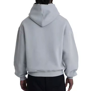 Vente en gros de sweat à capuche respirant en coton épais pour hommes pull à capuche surdimensionné épaules tombantes soleil délavé en détresse pour hommes - Product Image 3