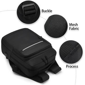 Mochila impermeable duradera para ordenador portátil para hombre, mochila escolar y de viaje de gran capacidad con puerto de carga USB - Product Image 5