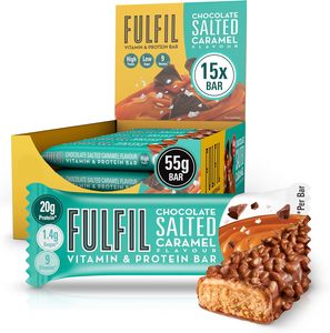FULFIL Vitamin and <b>Protein</b> Bars (15 x 55 g Bars) — Chocolate Salted Caramel Flavour - Product Image 1