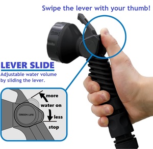 Premium 30M Full-Cover PVC Hose <b>Water</b> Reel Trigger Sprayer Durable <b>5L</b> Capacity ABS Nozzle Multiple <b>Water</b> Patterns Plastic - Product Image 4