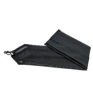 Crochet en maille sans doigts long court élégant Satin Viscose/coton personnalisé marque gants de mariée blancs - Product Image 3