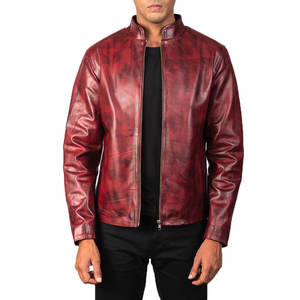 Dernière Collection : Blouson en Cuir pour Homme – Qualité Supérieure, Vente Directe Usine, Col Montant Zippé, Capuche, Style Universitaire Classique, Logo Frontal - Product Image 1