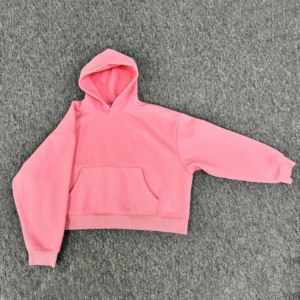 Sudadera con capucha de gran tamaño Boxy lavada Logotipo personalizado Sudadera con capucha Boxy Fit Boxy Algodón cepillado de gran tamaño French Terry Vintage 340 Gsm DDP Envío - Product Image 5