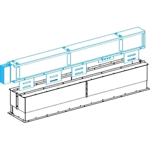 Copertura Protettiva Schneider Electric KTB0000CR4 per Unità di Alimentazione per Canalis KTA 800-4000A KTC 1000-5000A Tipo Secco - Product Image 1