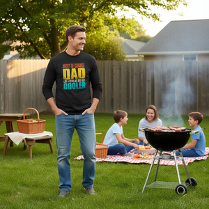 Camiseta de manga larga Cooler Dad, Agente del Cambio, como un papá normal, producto promocional - Product Image 3