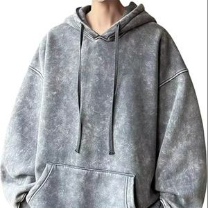 เสื้อฮู้ดดี้โอเวอร์ไซส์สไตล์วินเทจสำหรับผู้หญิง ปักโลโก้ตามสั่ง ผ้าคอตตอนผสมเนื้อหนา ลุคสตรีทแวร์ - Product Image 1