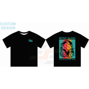 Personalizado de alta calidad de impresión de la pantalla recortada Boxy Fit Camiseta 100% algodón camiseta Ringer camiseta para hombres y mujeres - Product Image 2