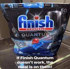 Finish abordable - Quantum avec technologie Activblu - 37ct - Détergent pour lave-vaisselle - Powerball - Nettoyage et brillance ultimes - Product Image 4