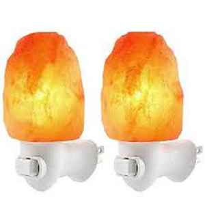 Mini lámpara de pared de sal del Himalaya rosa de cristal Natural tallada a mano, purificación de aire, decoración artesanal para el hogar - Product Image 6