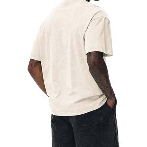 T-shirts décontractés pour hommes de qualité supérieure, en coton/polyester 100%, à motif uni, imprimé numériquement, coupe ample, tricotés - Product Image 5