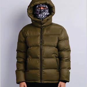 Veste en duvet d'hiver à imprimé intégral pour hommes Veste à col montant avec logo personnalisé du Nord Veste matelassée épaissie pour hommes - Product Image 1