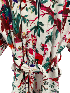 กิโมโนกำมะหยี่แจ็กเก็ตยาวสำหรับทุกเพศลายดอกไม้สำหรับฤดูหนาว - Product Image 5