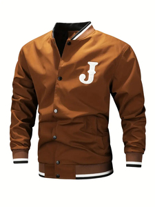 Offre spéciale, veste d'hiver personnalisée pour hommes, style cool, cuir de baseball en toile avec col montant, prix élevé - Product Image 3
