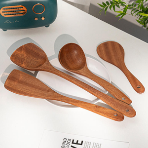 Spatule en bois d'ébène naturel, écologique, classique, pour mariage, cuisine, ustensiles de cuisine, accessoires - Product Image 5