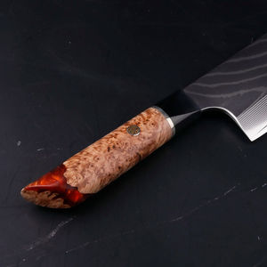 Cuchillo de Chef Japonés de Alta Gama con Mango de Resina de 6.5 Pulgadas, Cuchillo Deba VG10 Damasco, Cuchillo de Cocina Gyuto - Product Image 3