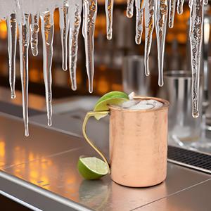 Tasse de mule de Moscou en métal martelé portable écologique de 16oz verres en cuivre fabriqués à la main - Product Image 3