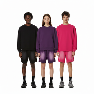 Shorts en coton 100% délavé au soleil de haute qualité, shorts vintage délavés, shorts en molleton français, shorts délavés à l'acide, shorts pour homme - Product Image 6