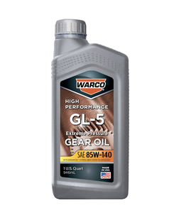 น้ำมันหล่อลื่นยานยนต์ WARCO 85W-140 GL-5 ป้องกันการสึกหรอ ทนแรงกดสูง สำหรับเกียร์ 6 ขวด ขนาด 1 ควอร์ต - Product Image 1