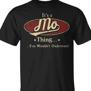 Camiseta <span class=keywords><strong>de</strong></span> algodón <span class=keywords><strong>de</strong></span> manga corta Cuello redondo Suave transpirable Ajuste regular-Tela <span class=keywords><strong>de</strong></span> punto <span class=keywords><strong>de</strong></span> diseño 'It's Mo Thing You Wouldn't Understand' - Product Image 1