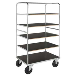 Four-Wheel Wood Metal <b>Trolley</b> Service Cart for Home Industrial Shopping Stair Climbing Storage <b>Tool</b> Usage Customizable OEM - Product Image 1