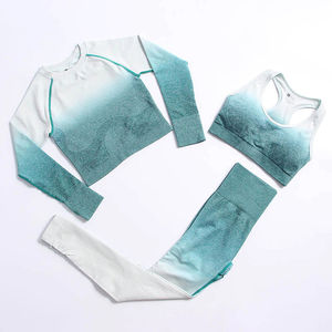 Conjunto de Yoga para Mujer, Ropa Deportiva OEM de 2 Piezas, Transpirable, 100% Nailon, Ropa de Gimnasio con Diseño de Logotipo en la Cintura y la Parte Delantera, Hecho en Pakistán, Venta al por Mayor - Product Image 5