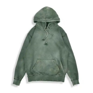 Alta calidad 100% algodón Vintage ácido lavado gran tamaño Sudadera con capucha Sun Faded logotipo personalizado venta al por mayor a granel francés Terry ropa de invierno - Product Image 3