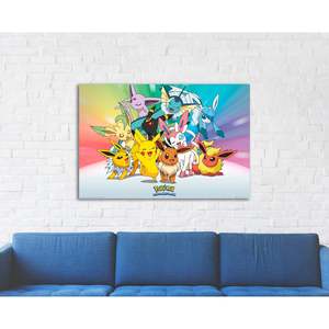 Affiche moderne Pokémon Évolutions d'Eevee pour décoration murale - Product Image 2
