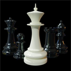 Ensemble de pièces d'échecs en résine de meilleure qualité créative courbée à la main antique de luxe exigeant de 2.6 pouces pièces d'échecs les plus vendues - Product Image 1