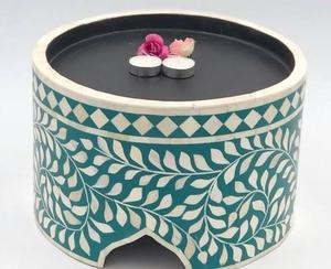 Support à gâteau décoratif de toutes les couleurs, incrustation d'os Floral, pâtisserie ronde, présentoir de serveur de beignets, décor de Table central - Product Image 4