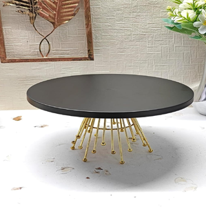 แท่นวางเค้กโลหะหรูหราหรูหราอุปกรณ์ตกแต่งเค้กสำหรับงานเลี้ยง - Product Image 2