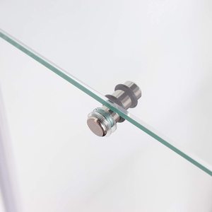 TMG-G169 Meuble de rangement d'angle moderne de luxe à 4 niveaux en verre trempé et bois, mobilier pour salon, bar à domicile, hôtel, présentoir - Product Image 5