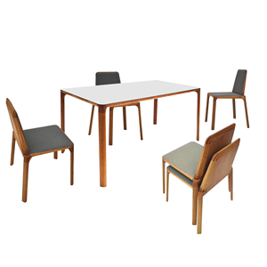 Chaise de salle à manger moderne en bois massif avec siège et dossier rembourrés pour café, restaurant, hôtel, mobilier d'intérieur - Product Image 6