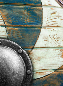 Escudo vikingo de Battleworn, escudo nórdico personalizado, decoración histórica para el hogar, regalo único para fanáticos vikingos por fabricante de cuchillos - Product Image 3