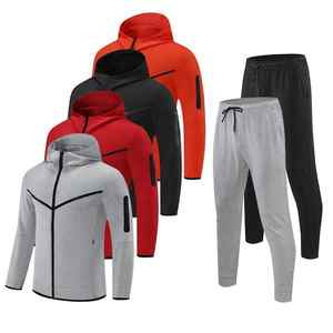 Survêtement coupe-vent deux pièces respirant avec logo personnalisé pour hommes Ensemble pantalon et veste de jogging avec logo personnalisé pour l'hiver - Product Image 3
