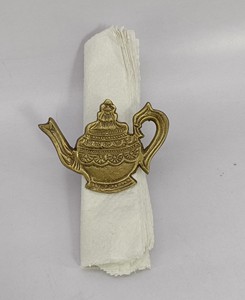 Beautiful <b>Indian</b> Handicrafts Napkin <b>Rings</b> Holder Brass Napkin <b>Ring</b> with New Design Elegant Metal Dinnerware - Product Image 4