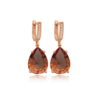 Poire Design Zultanit Pierre Argent Clips Sur Boucles D'oreilles Turc En Gros À La Main 925 Bijoux En Argent Sterling