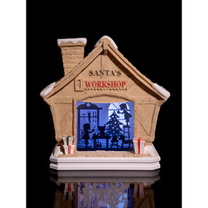 Alla moda laboratorio di Babbo Natale artigianato seta decorazioni forniture per la casa albero forme per uso interno esterno scatola regalo - Product Image 1