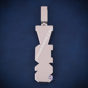 จี้เพชรรูปตัวอักษร VVS แนวฮิปฮอป925ทำจากเงินสเตอร์ลิงจี้เพชรแบบสั่งทำ - Product Image 5