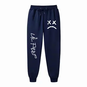 Pantalones informales de jogging alto para hombre, nuevos pantalones de chándal de entrenamiento deportivo suave para correr, pantalones largos Lil Peep Cry Baby Print - Product Image 4